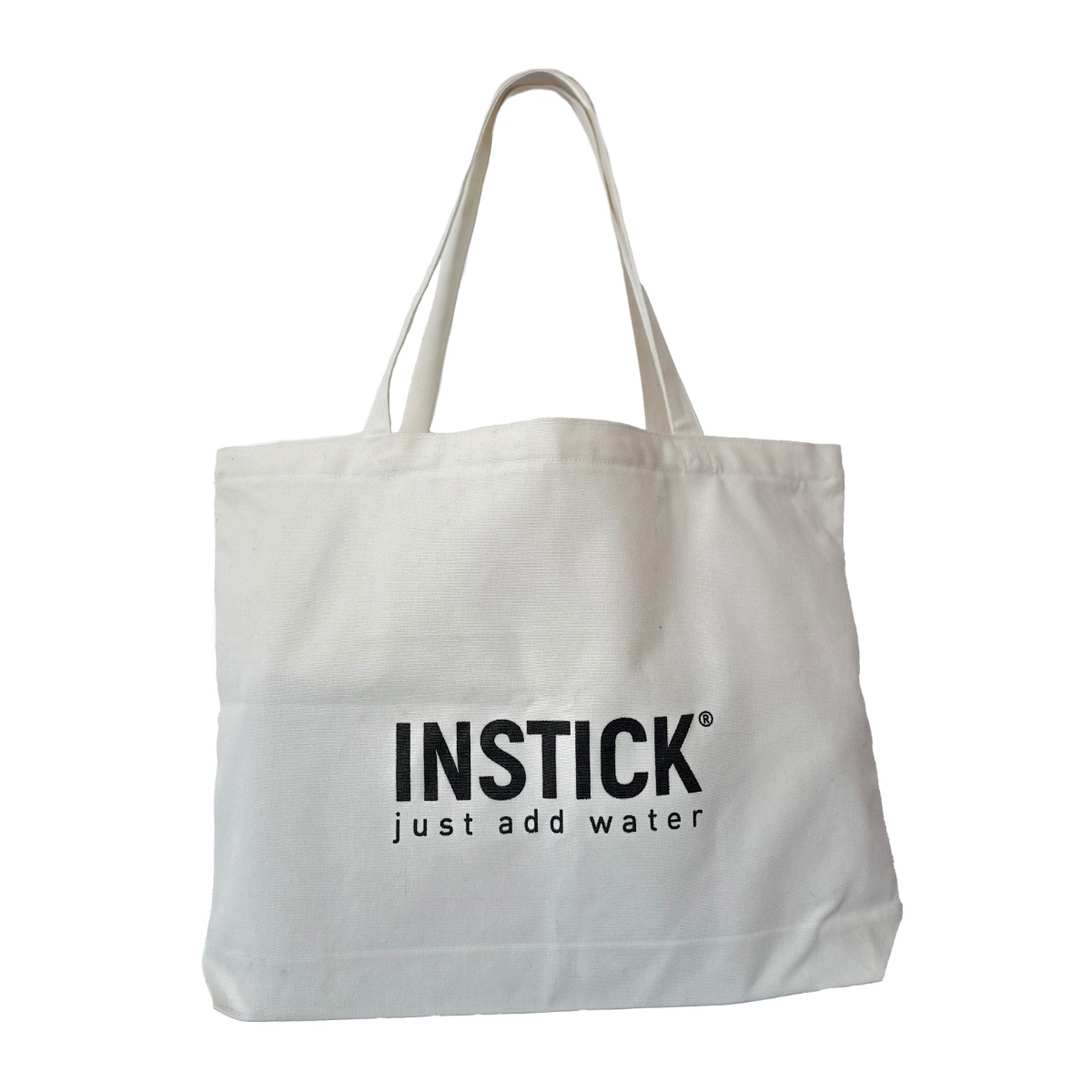 INSTICK Canvas Bag with Zipper and Inner Pocket