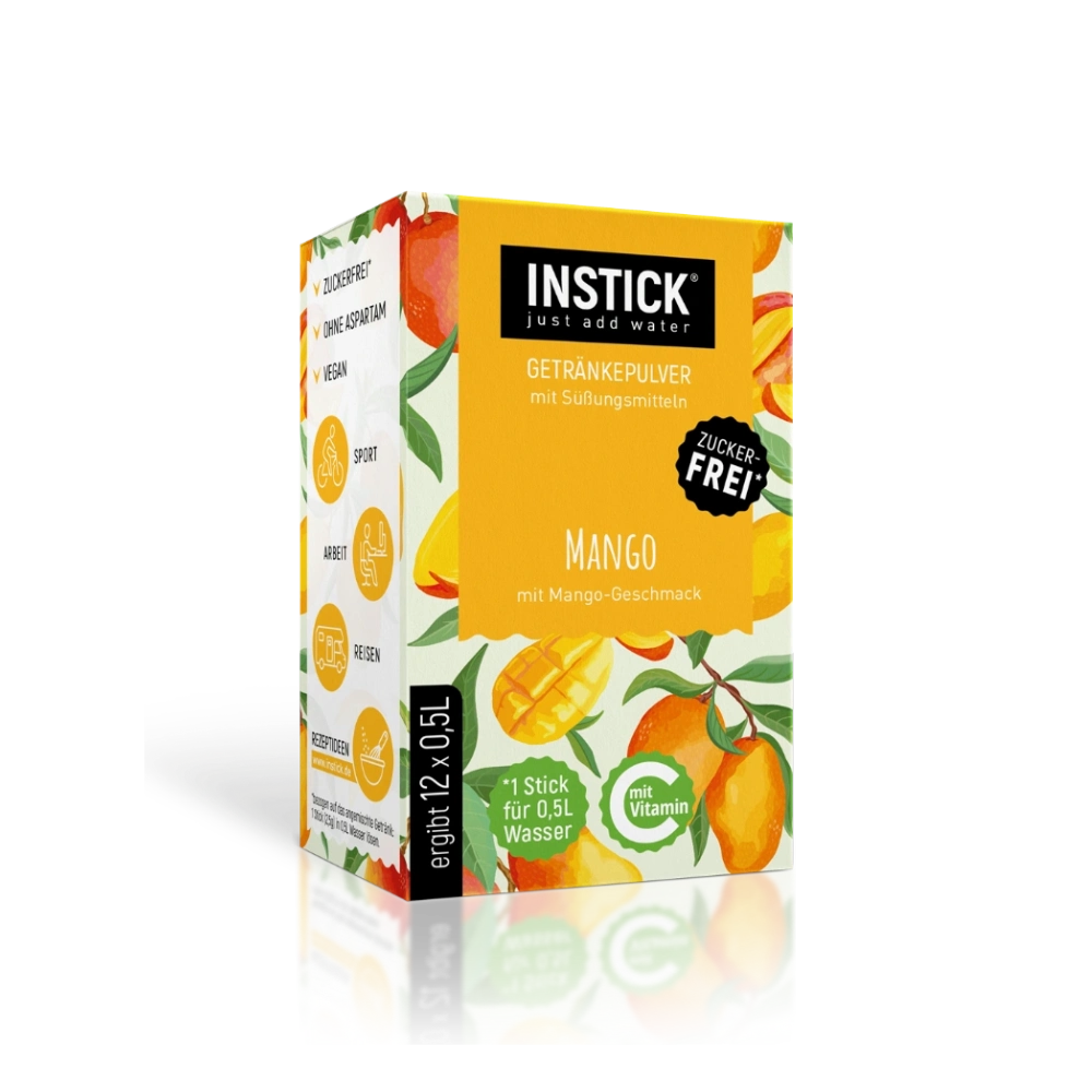 Sugar-Free Mango Drink, 12 Sticks &times; 0,5-1 L — Product image