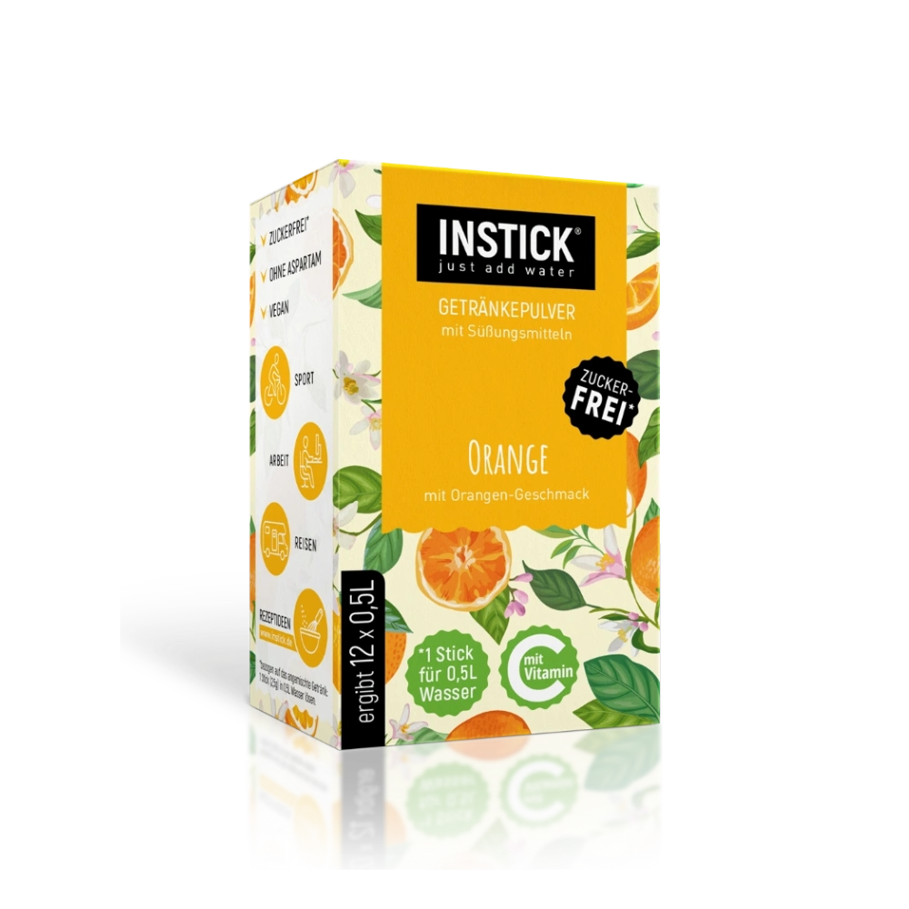 Sugar-Free Orange Drink, 12 Sticks &times; 0,5-1 L — Product image