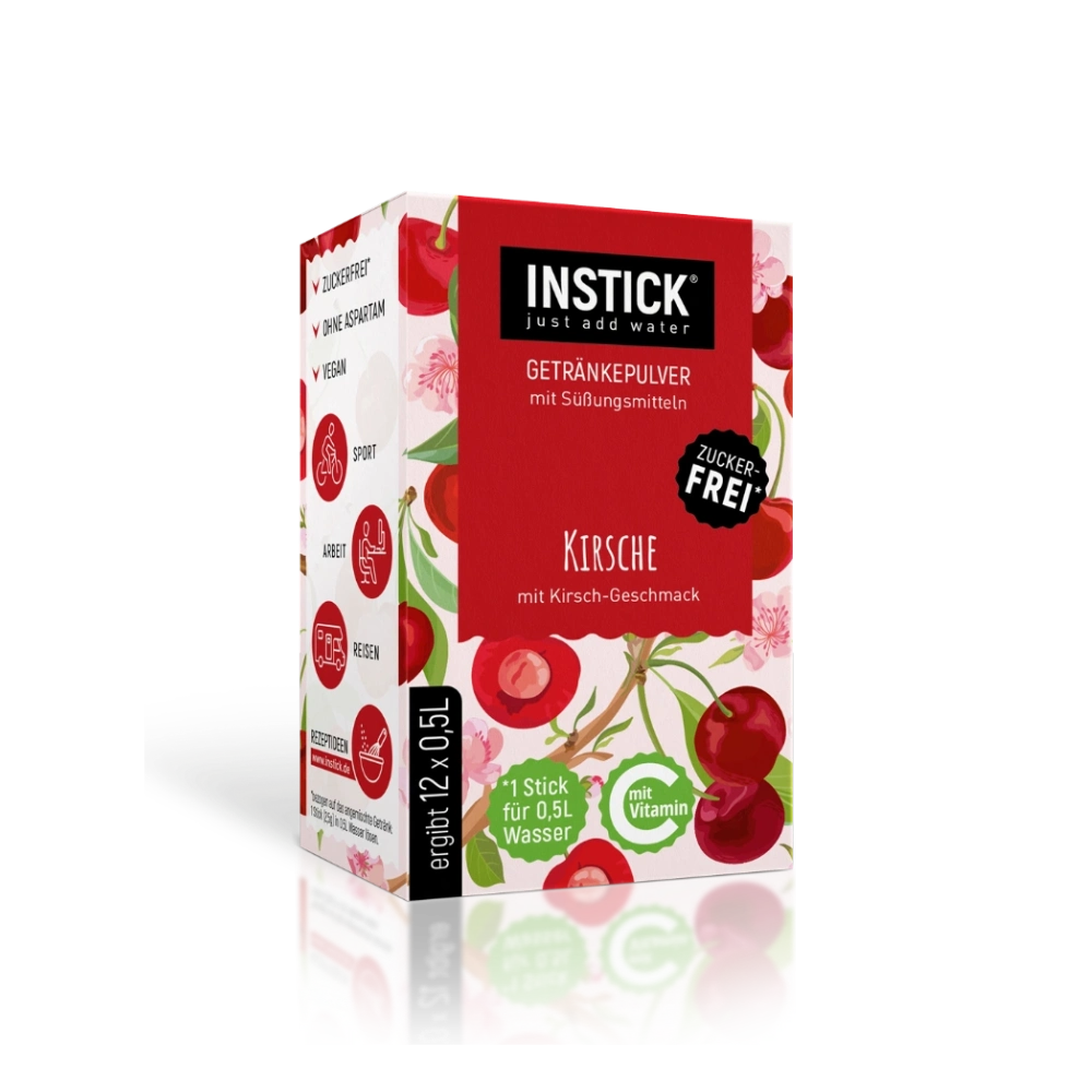 Sugar-Free Cherry Drink, 12 Sticks &times; 0,5-1 L — Product image