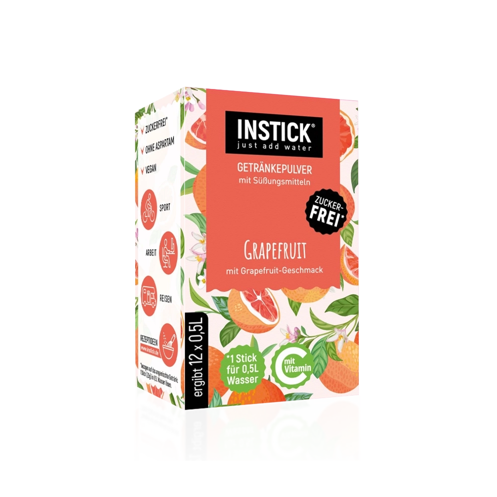 Sugar-Free Grapefruit Drink, 12 Sticks &times; 0,5-1 L