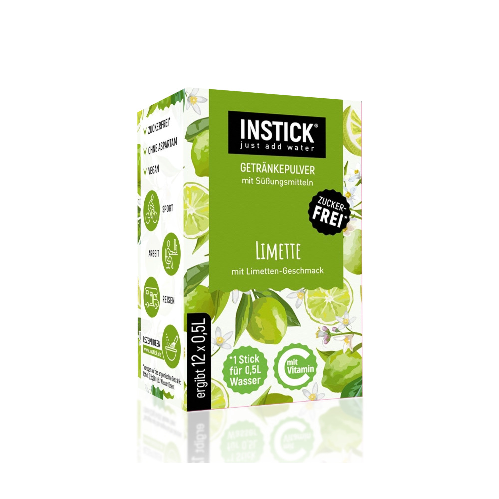 Sugar-Free Lime Drink, 12 Sticks &times; 0,5-1 L