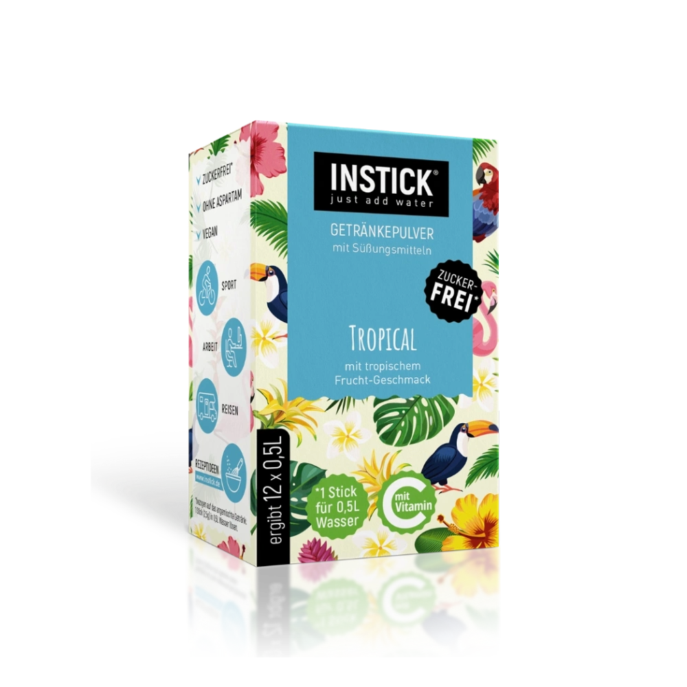 Sugar-Free Tropical Fruit Drink, 12 Sticks &times; 0,5-1 L — Product image