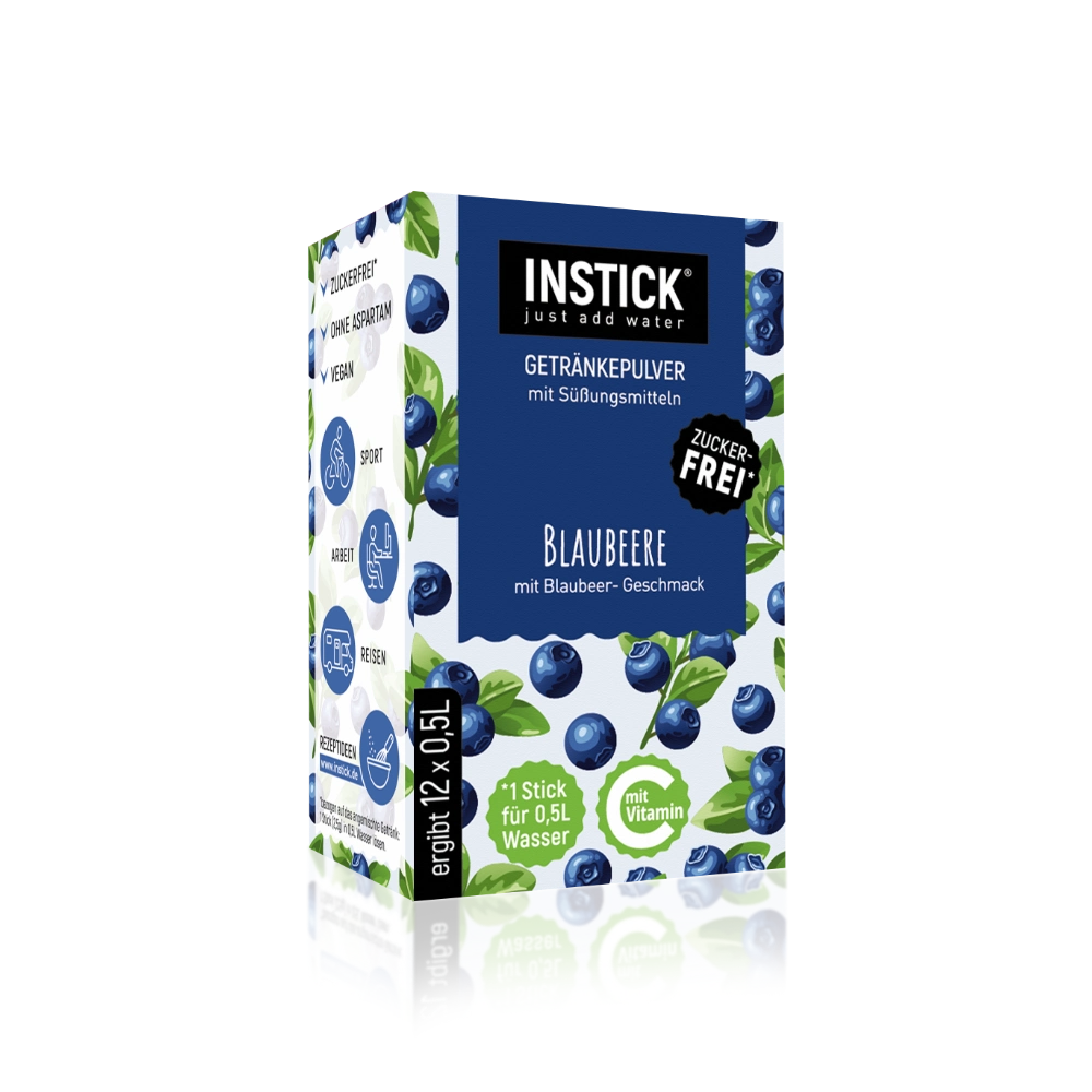 Sugar-Free Blueberry Drink, 12 Sticks &times; 0,5-1 L — Product image