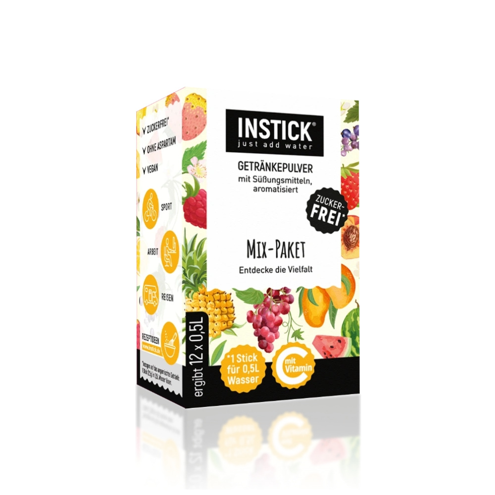 Sugar-Free Drink Mix Pack, 12 Sticks &times; 0,5-1 L