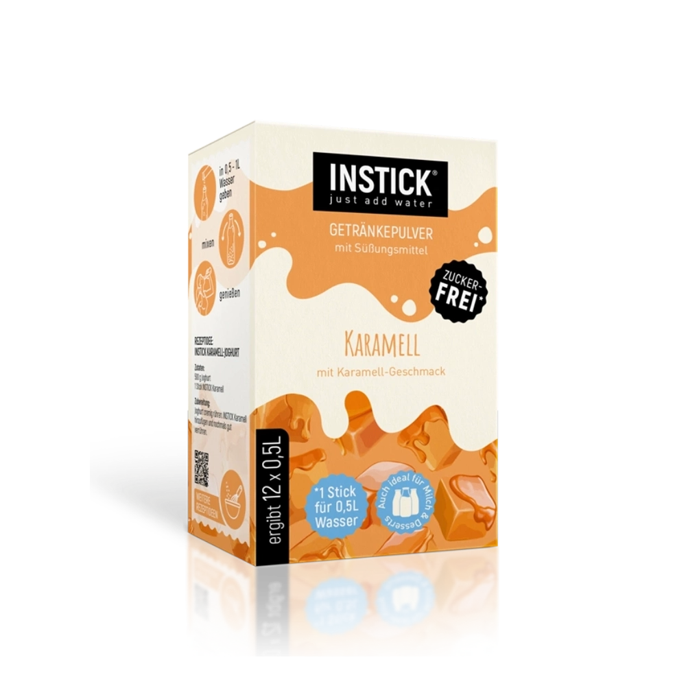 Sugar-Free Caramel Milk Drink, 12 Sticks &times; 0.5 L