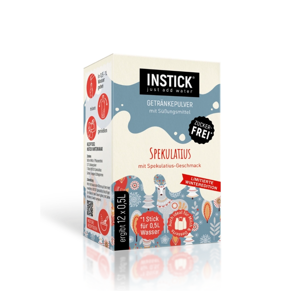 Sugar-Free Speculoos Milk Drink, 12 Sticks &times; 0.5 L
