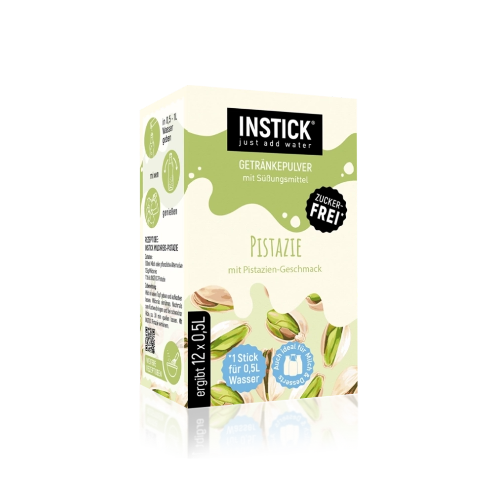 Sugar-Free Pistachio Milk Drink, 12 Sticks &times; 0.5 L