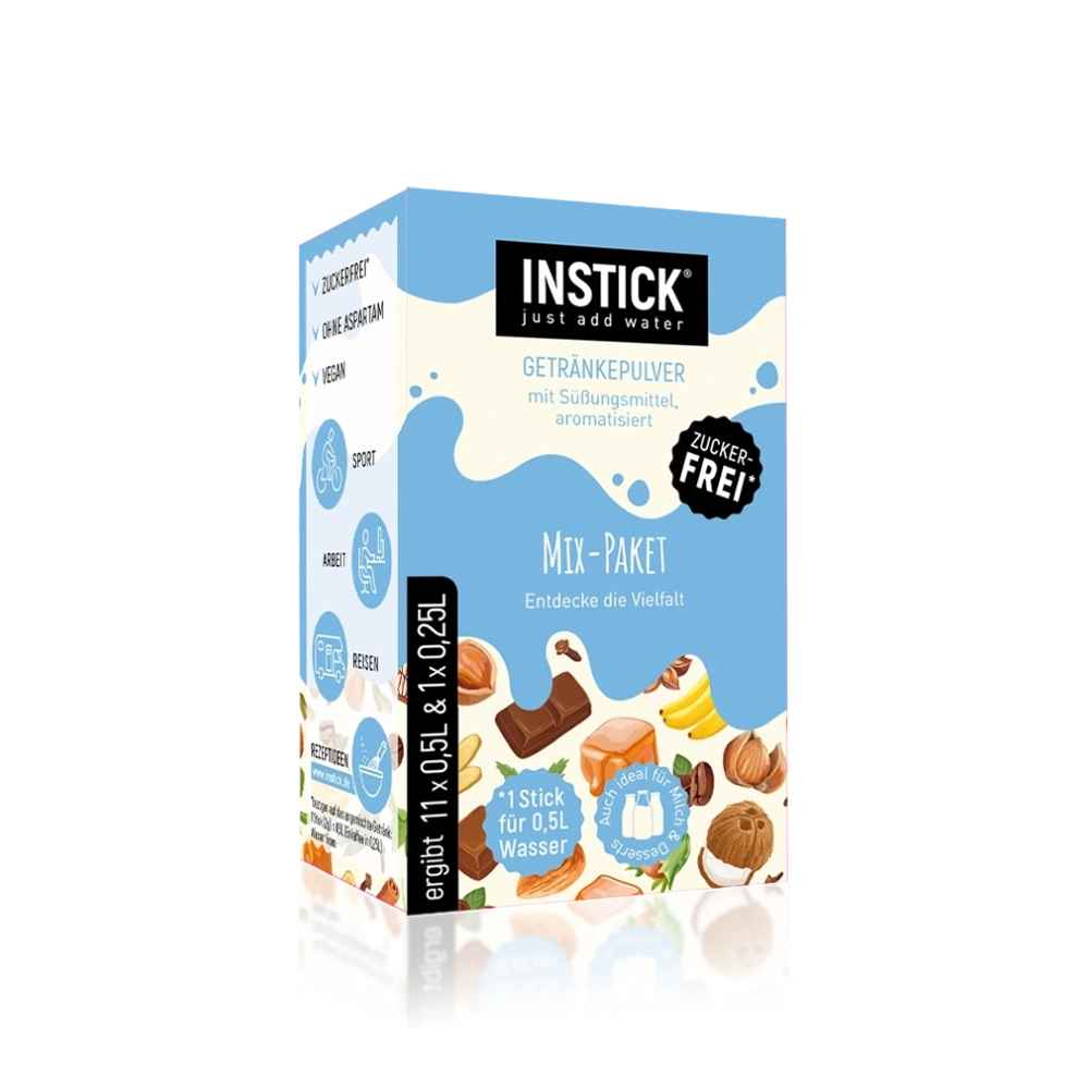 Sugar-Free Milk Drink Mix Pack, 12 Sticks &times; 0.5 L