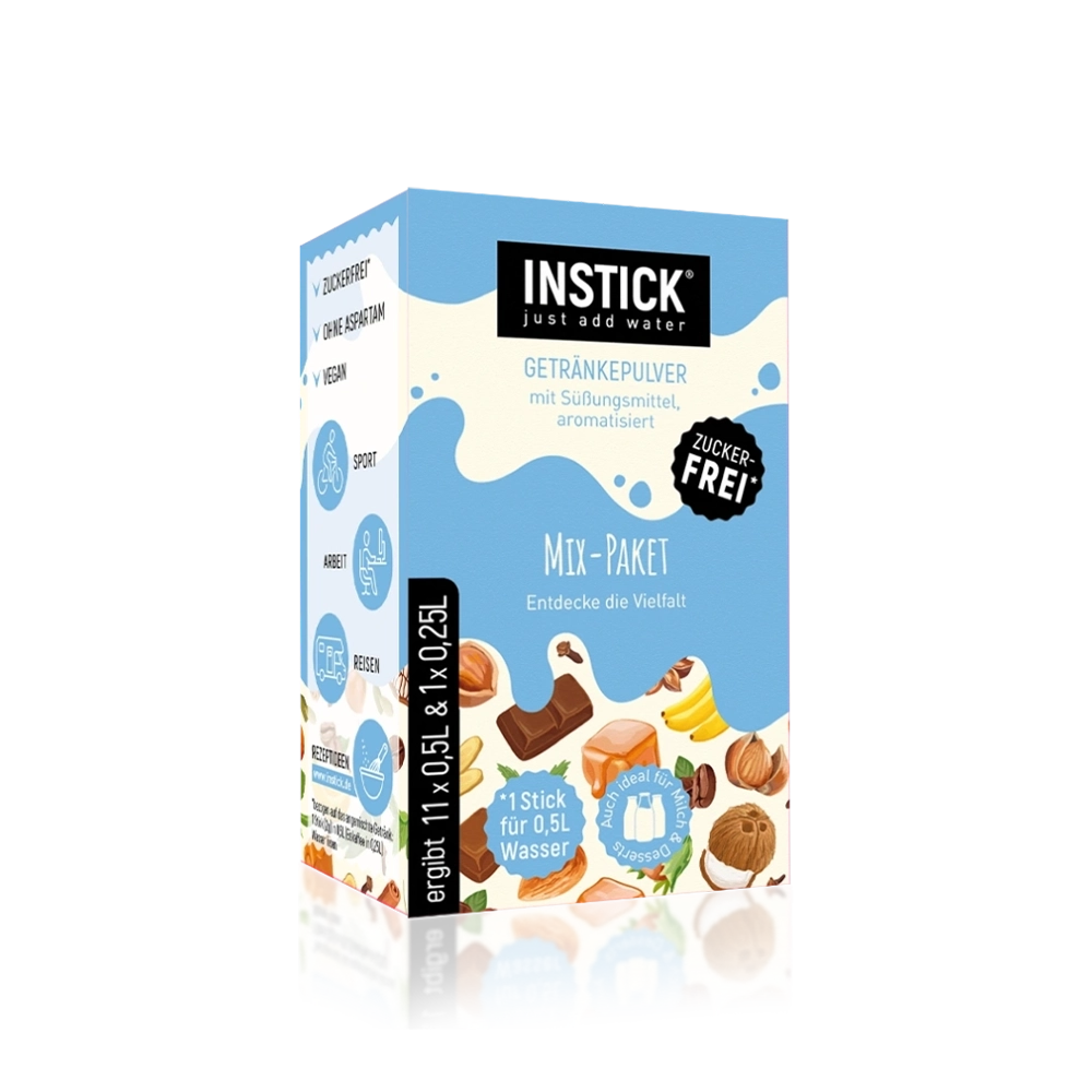 Sugar-Free Milk Drink Mix Pack, 12 Sticks &times; 0.5 L