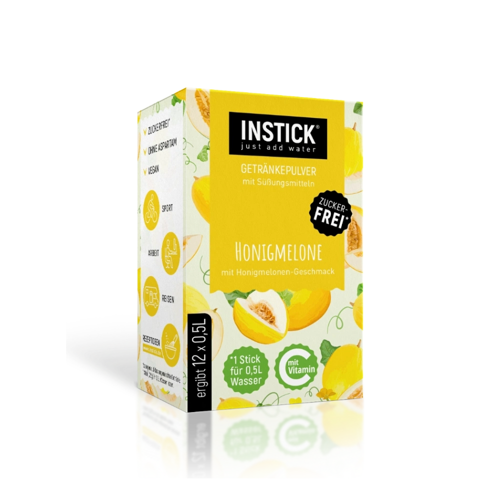 Boisson sans sucre Melon, 12 sticks &times; 0,5&ndash;1 L
