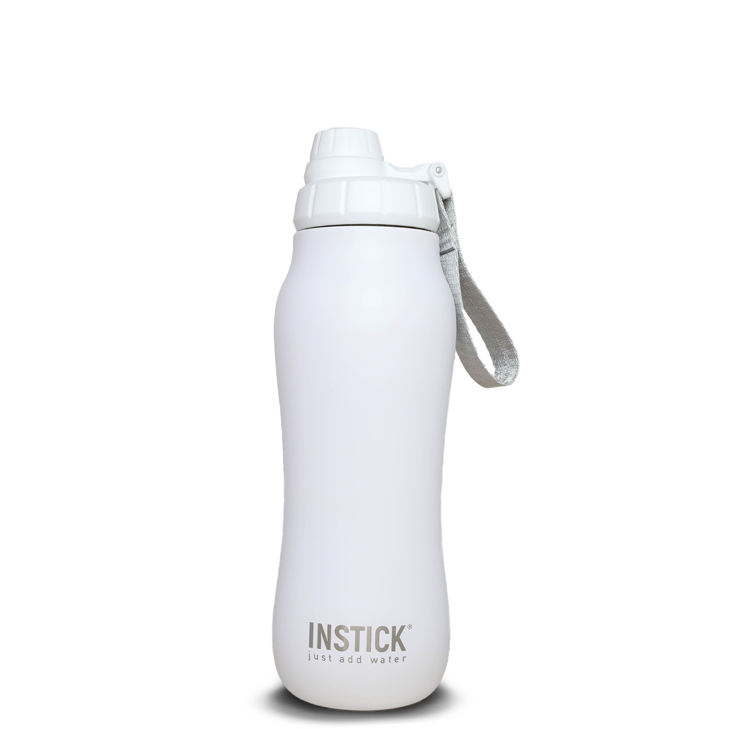 Bouteille isotherme INSTICK Curvy, 0,7 L &mdash; blanc