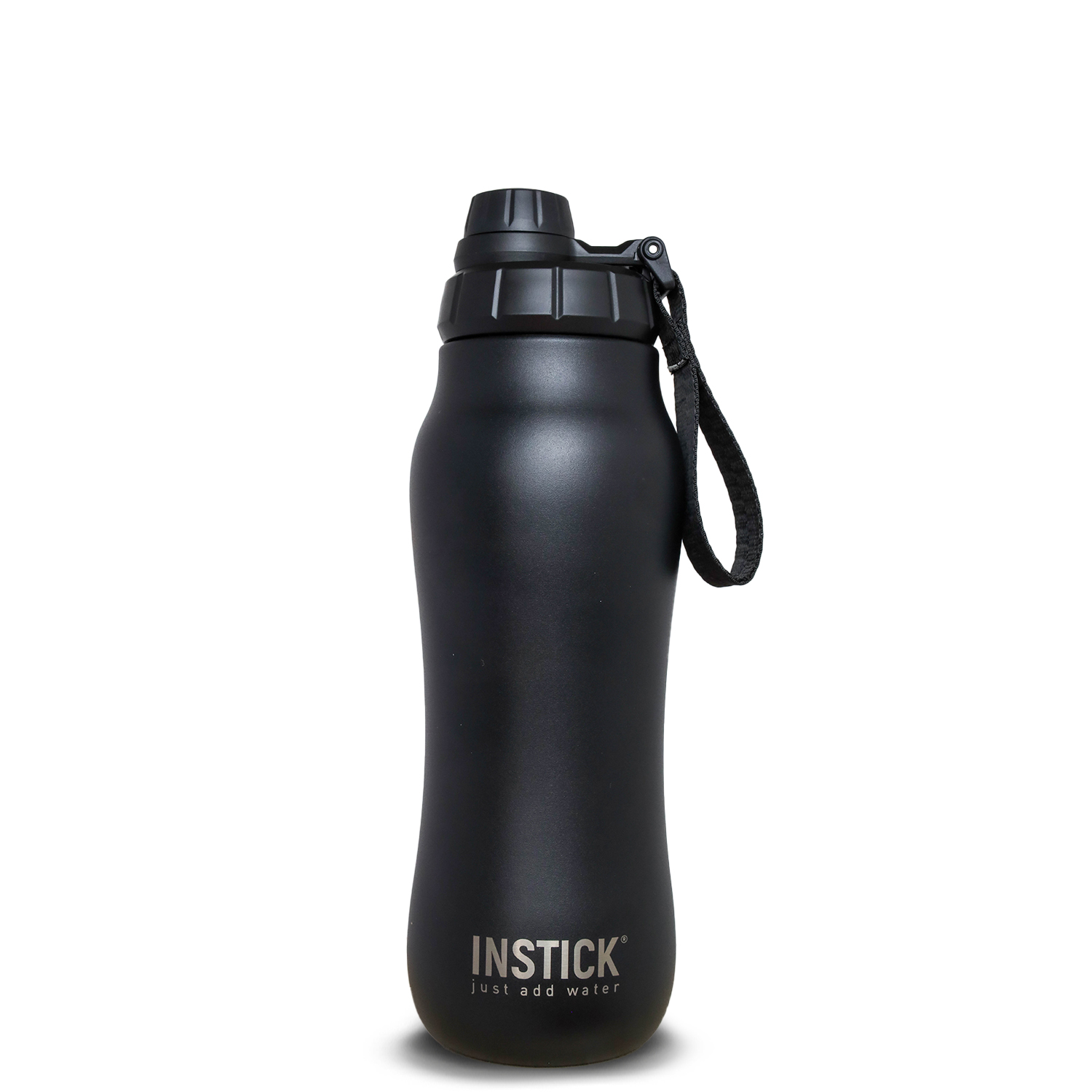 Bouteille isotherme INSTICK Curvy, 0,7 L &mdash; noir