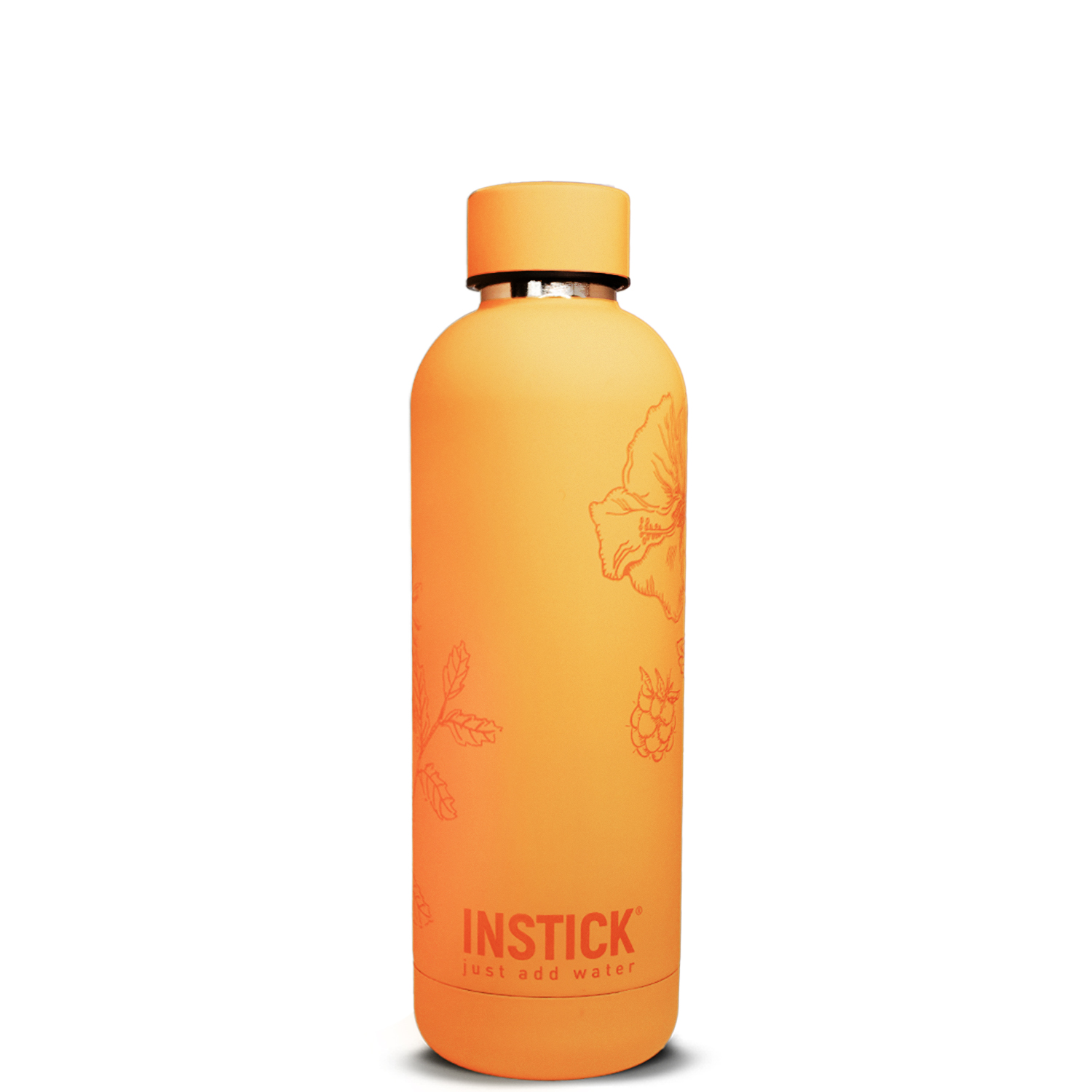 בקבוק תרמי Slim Floral INSTICK 0.75 ל׳ &mdash; גזר