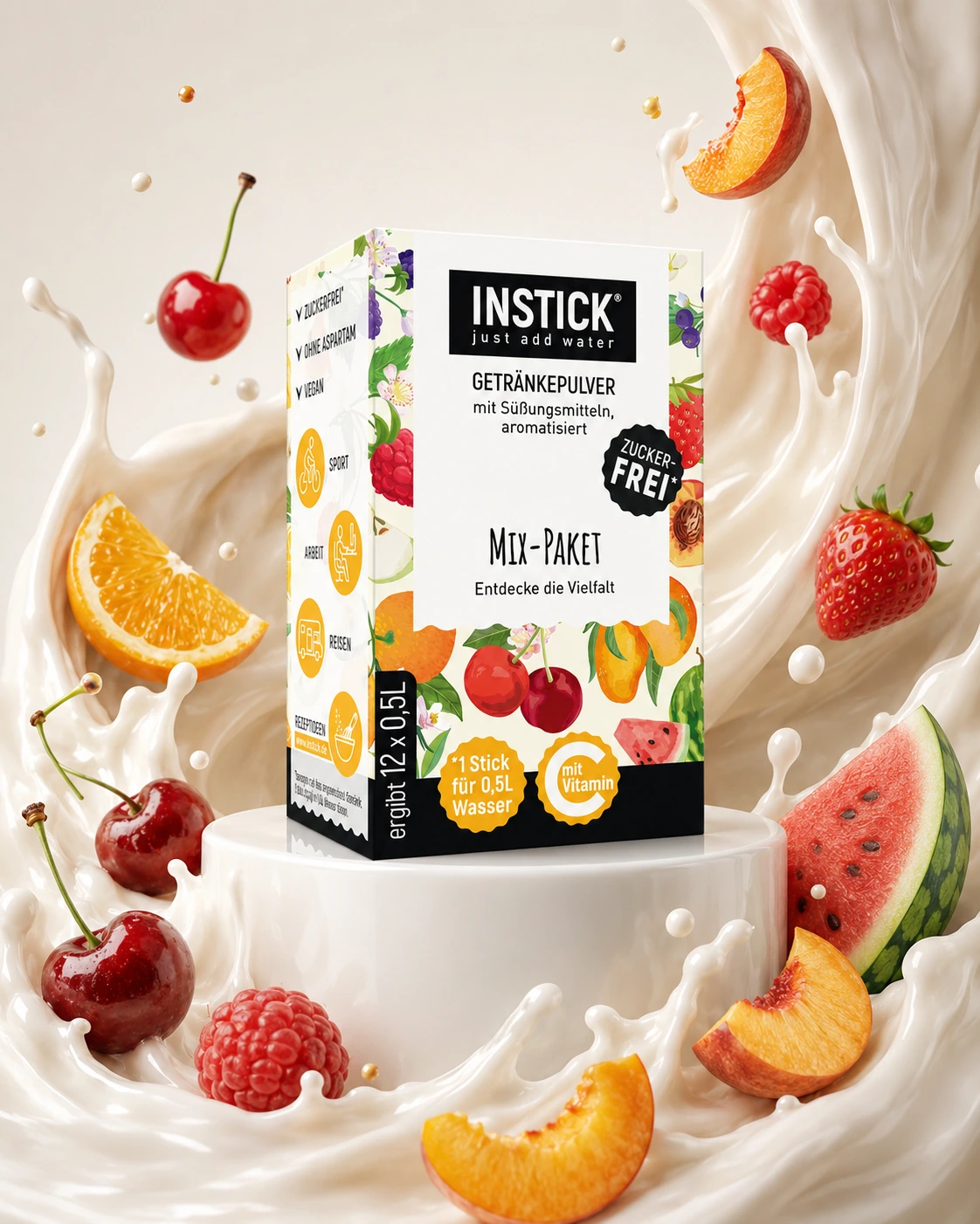 Sugar-Free Drink Mix Pack, 12 Sticks &times; 0,5-1 L — Alternate product image