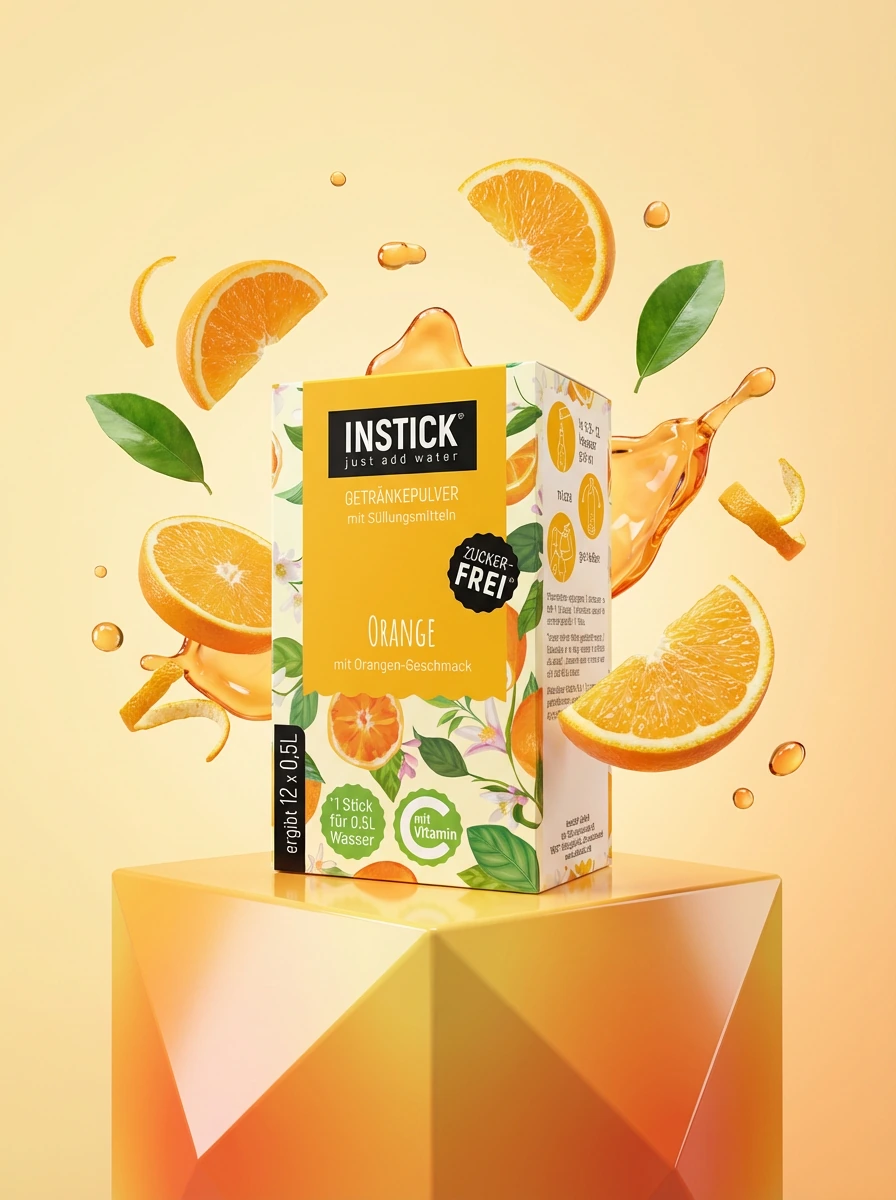 Boisson sans sucre Orange, 12 sticks &times; 0,5&ndash;1 L — Image secondaire du produit