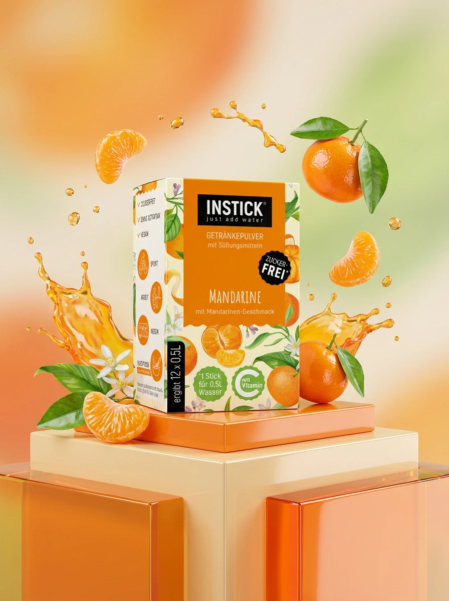 Boisson sans sucre Mandarine, 12 sticks &times; 0,5&ndash;1 L — Image secondaire du produit